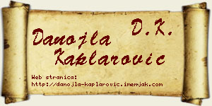 Danojla Kaplarović vizit kartica